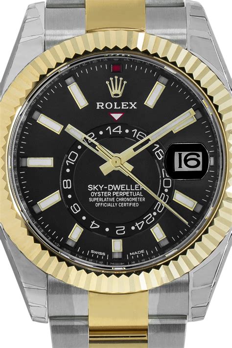 rolex sky dweller black dial.